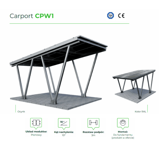 Carport CPW1