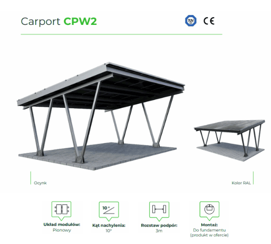 Carport CPW2